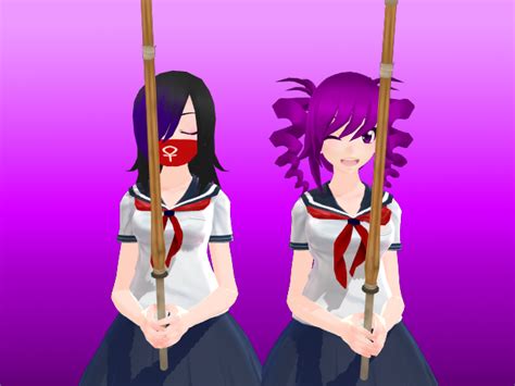 Mmd Purple Streak And Kokona Haruka By Kanako78 On Deviantart