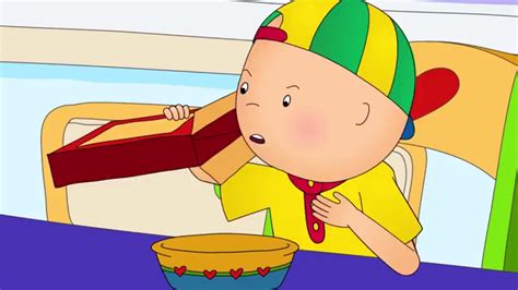 Animated Funny Cartoon Caillou Gets In Trouble Caillou