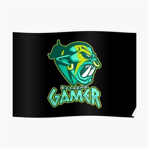 Extreme Gamer With Angry Orc Poster For Sale By Privarshu Redbubble