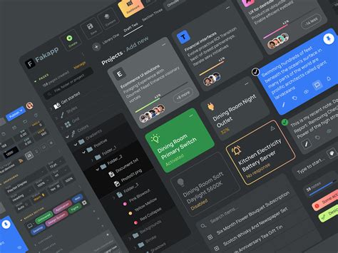 Figma Dashboard Ui Kit Desktop App Dark Template By Roman Kamushken Riset