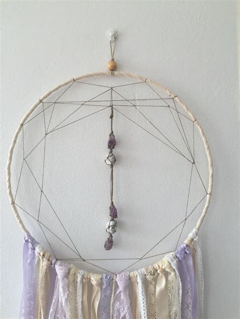 Dream Catcher Crystal Centre Dream Catcher With Amethyst And Moonstone