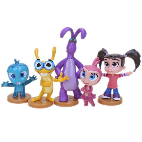 5pcsset Kate And Mim Mim Rabbit Friends Boomer Lily Gobble Tack Pvc Action Figure Collectible