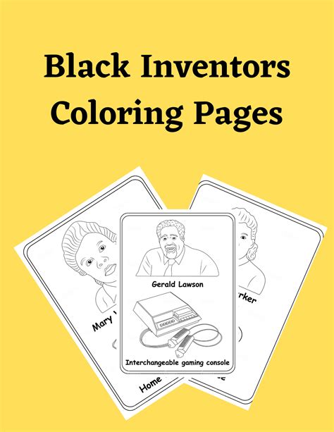 Printable African American Inventor Coloring Pages