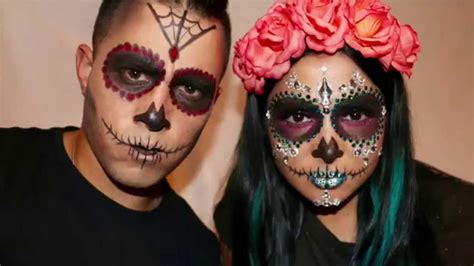 Sugar Skull Makeup For Men Halloween Tutorial Youtube