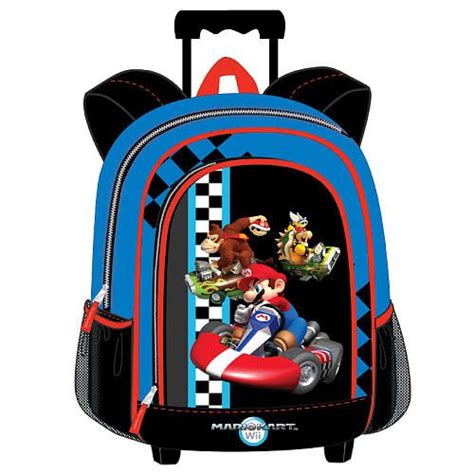 Wii Mario Kart 16 Inch Rolling Backpack Fast Forward Toys R Us