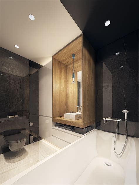 Minimalist Bathroom Designs Looks So Trendy With Backsplash And Wooden
