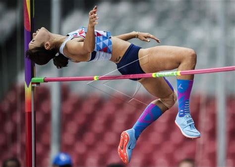 Atletik Lompat Tinggi Heptathlon Putri Antara Foto