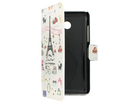 Nokia Lumia 630635 Wallet Case Hoesje Jadore Paris Design