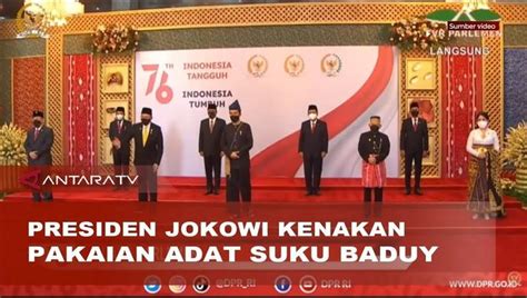 Nonton Video Jokowi Kenakan Pakaian Adat Suku Baduy Terbaru Vidio