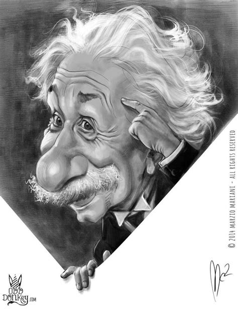 Albert Einstein Caricaturas De Famosos Caricaturas Divertidas Y