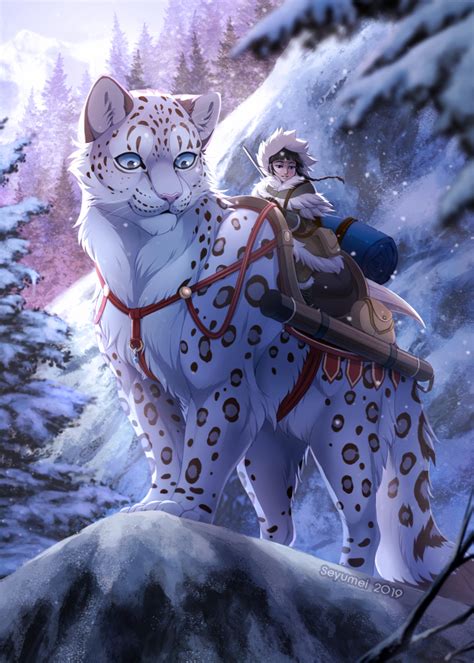 Big Cat Zine Snow Leopard By Seyumei On Deviantart Cute Fantasy