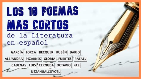 LOS POEMAS MAS CORTOS EN ESPAÑOL Poesía breve YouTube