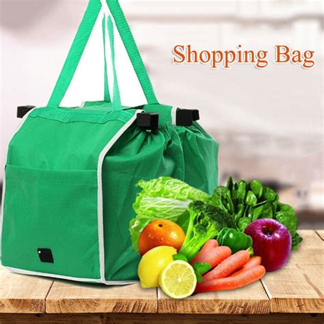 Strong Reusable Supermarket Shopping Trolly Bags Large Grab Bag