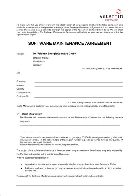 Free Maintenance Contract Templates In Pdf Ms Word Google Docs