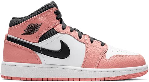 Air Jordan 1 Mid Gs Pink Quartz 555112 603 Sneaker Squad
