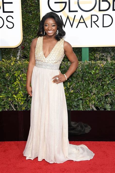 Team Usa At The Golden Globes 2017 Red Carpet Simone Biles Aly