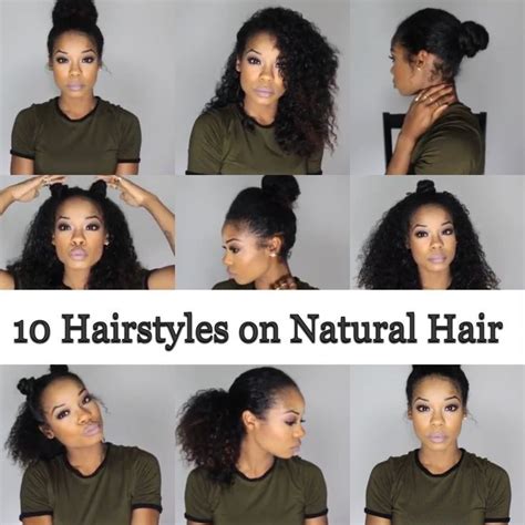 10 Quick And Easy Hairstyles On Natural Hair 3b3c Natural Hair