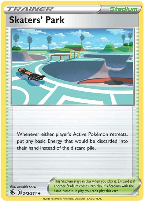 Skaters Park Fusion Strike 242 Pokemon Card