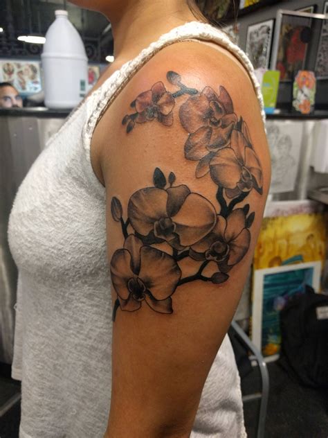 Orchids Done By Carlos Montilla At Visible Ink Malden Ma Rtattoos
