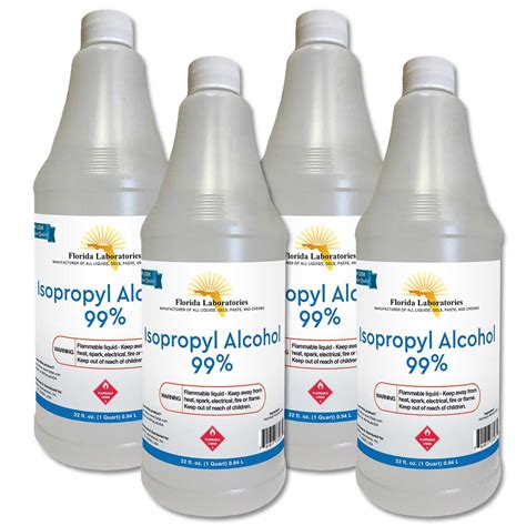 Isopropyl Alcohol 99 Pure 4 Quarts 1 Gallon Anhydrous Walmart