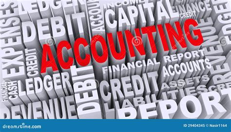 3d Concept Of Accounting Word Tags Royalty Free Stock Photo Image