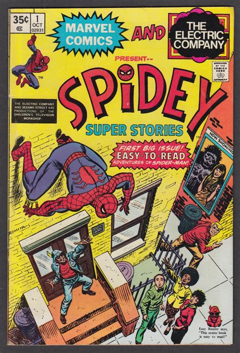 Spidey Super Stories Vol 1 1 Marvel Comic Book 10 1974 The Electric
