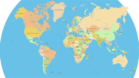 Aquí tienes mapamundis políticos para imprimir de diferentes tipos: Mapamundi a color y con nombres JPG by GianFerdinand on ...