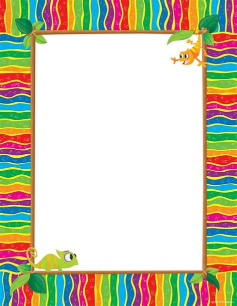 colorfulborderpapertemplate borders  paper clip art borders writing paper