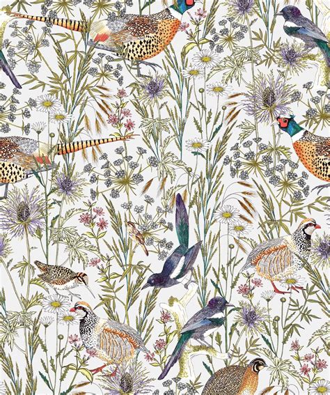 Woodland Birds Lively Botanical Wallpaper Milton And King Uk In 2020