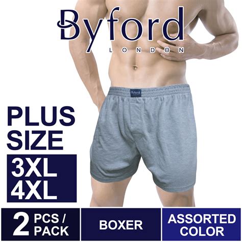 Plus Size Byford Underwear Knitted Boxers Seluar Dalam Boxer Lelaki