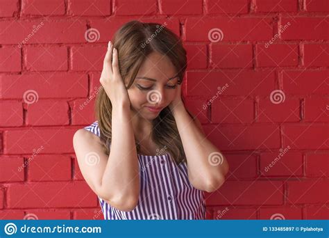 Confused Cute Woman Stock Image Image Of Adult Light 133485897