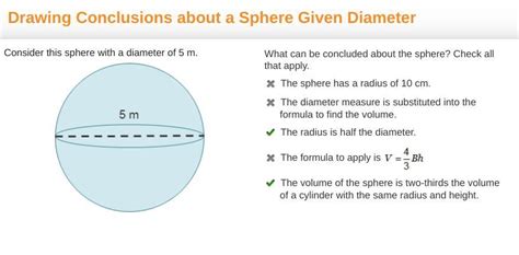 🌎consider This Sphere With A Diameter Of 5 M A Sphere With Diameter 5
