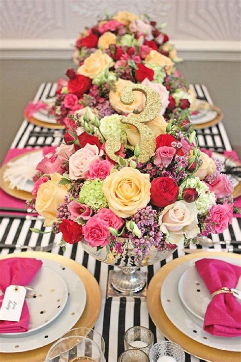 I Love The Bold Colours Of This Event Styling Black And White Hot