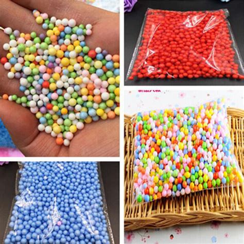 Assorted Colors Polystyrene Styrofoam Filler Foam Mini Beads Balls Crafts Ebay