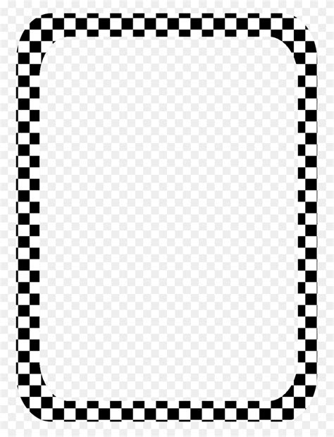 Checkered Flag Border Printable