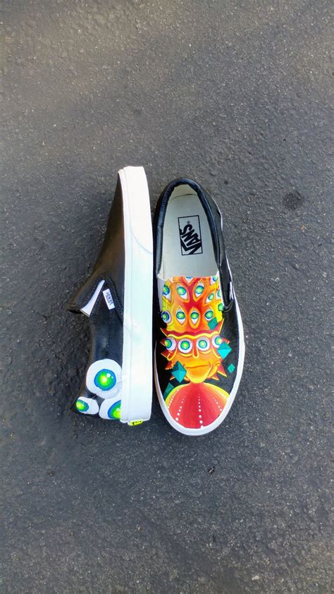 Rick And Morty Custom Painted Vans Trippy Acid Neon Converse Etsy