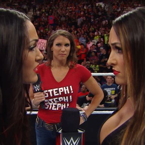 Nikki Bella Slaps Brie Bella Raw 81814 Nikki Bella Brie Bella