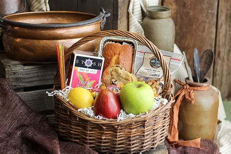 Our sympathy wine and food basket includes everything you want to give someone to cheer them up. Sympathy Basket- Small - Linvilla Orchards