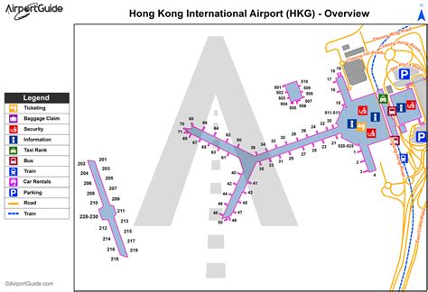 Hong Kong Chek Lap Kok International Hkg Airport Terminal Maps