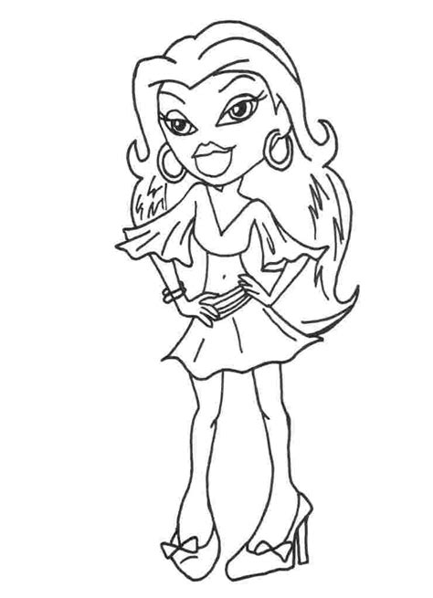 Bratz 32450 Cartoons Free Printable Coloring Pages