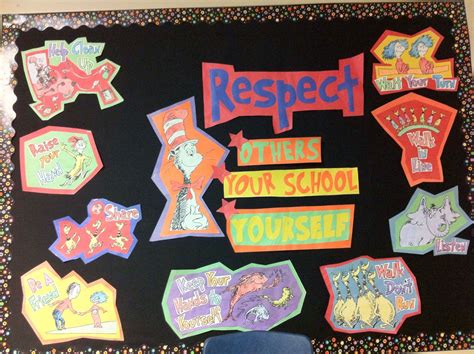 Dr Seuss Respect Bulletin Board Respect Bulletin Boards Class
