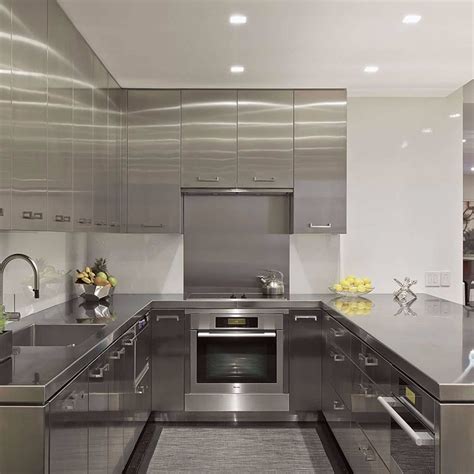 Stainless steel kitchen cabinets & work tables. Stainless Steel Modular Kitchen Cabinet Design Philippines ...