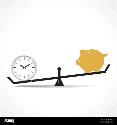 Time Is More Important Than Money Concept Vector Stock Vector Image And Art Alamy