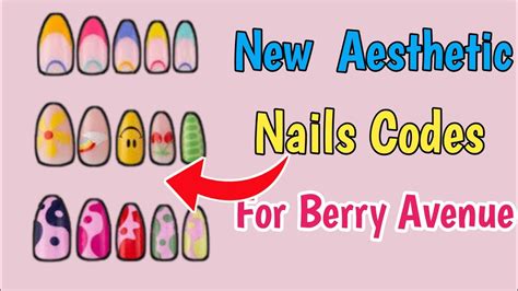 Berry Avenue New Beautiful Nails Codes 2024 L Roblox New Nails Codes