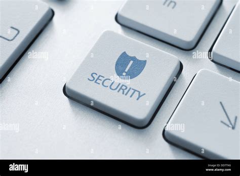 Security Button On Keyboard Stock Photo Alamy