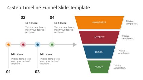Step Funnel Diagram Design With Arrow For Powerpoint Slidemodel Hot