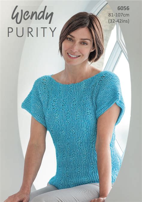 Short Sleeve Tee Knitting Pattern Side To Side Sweater Knitted In Two Pieces Knit Tank Top