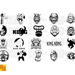 Unique King Kong Gorilla Clip Art Cricut Diggins Silhouette Files