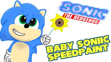 Baby Sonic Speedpaint Sonic Movie 2020 Youtube
