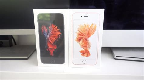 Apple Iphone 6s Rose Gold And Space Gray Dual Unboxing Youtube